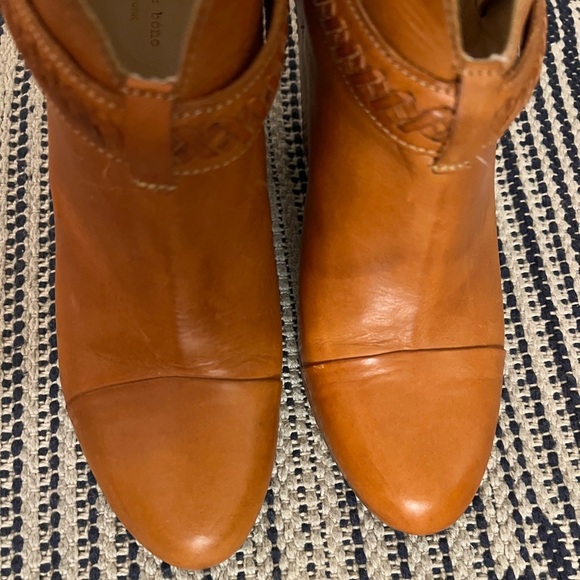 Rag & Bone Harrow Belted Leather Booties - Picture 4 of 8